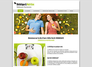 Creation site professionnel - Dieteticienne nutritionniste